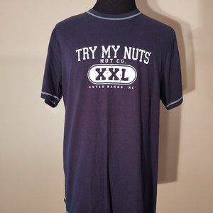 TRY MY NUTS XXL OUTER BANK NUT CO., NC ADULT T SHIRT - SIZE XL